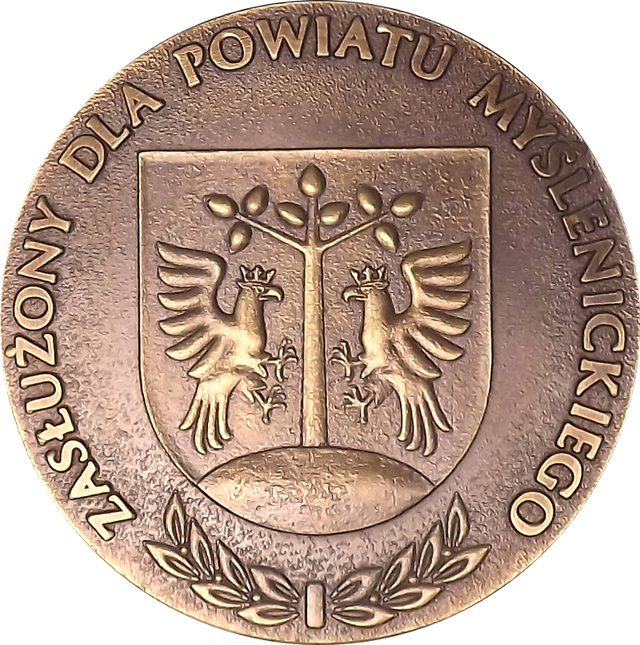 Medal: Tytułu Honorowego „Zasłużony dla Powiatu Myślenickiego”