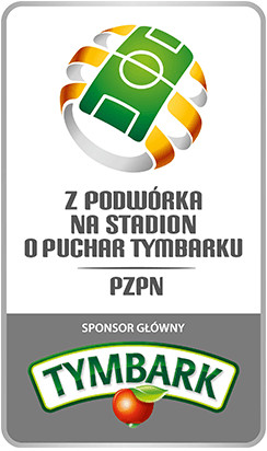 Logo promujące wydarzenie "Z Podwórka na Stadion o Puchar Tymbarku"