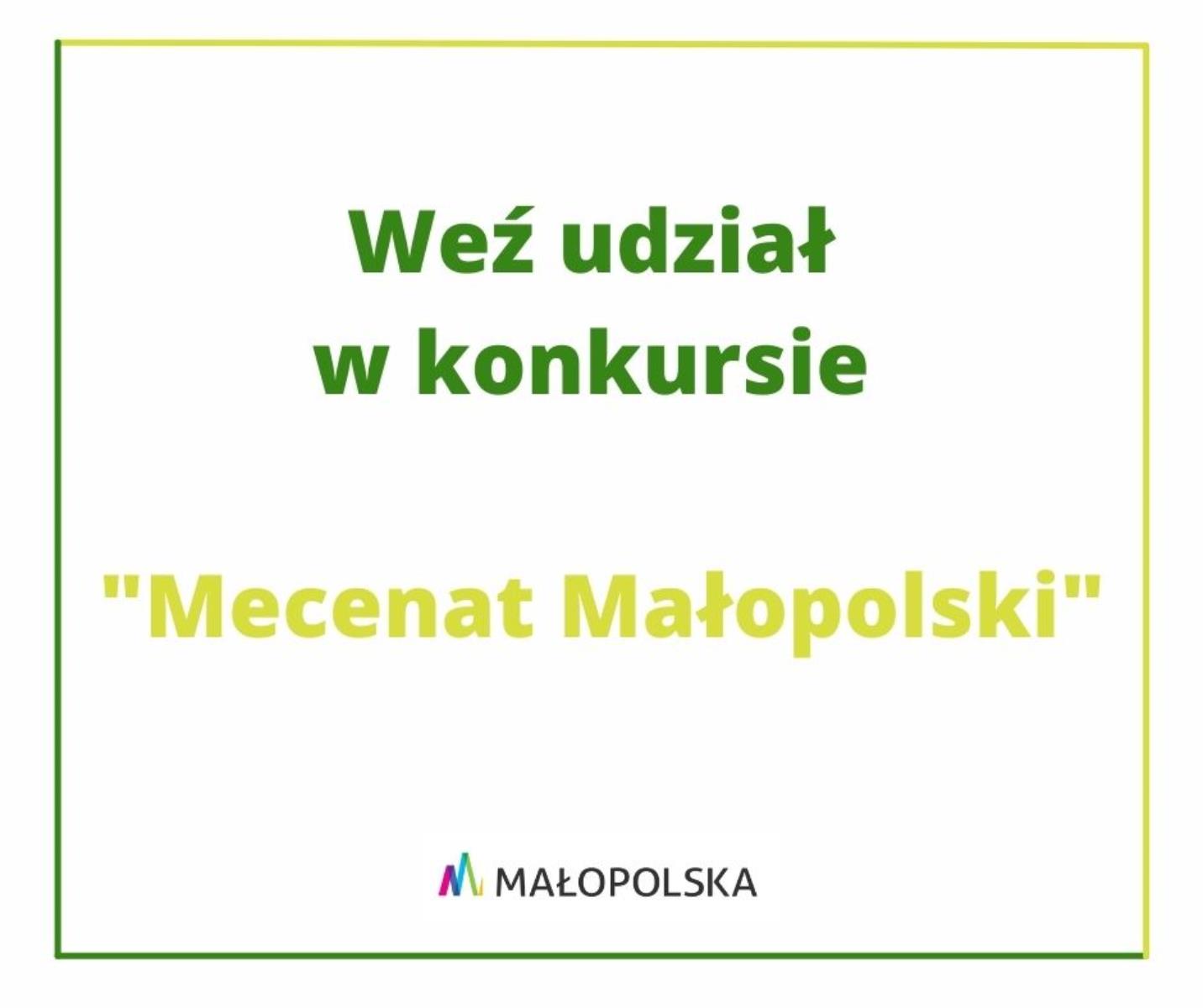 Konkurs "Mecenat Małopolski"