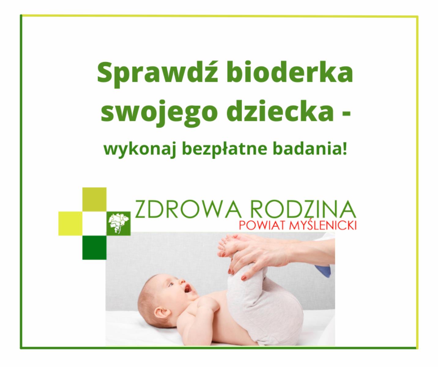 Bezpłatne badania stawów biodrowych u niemowląt!