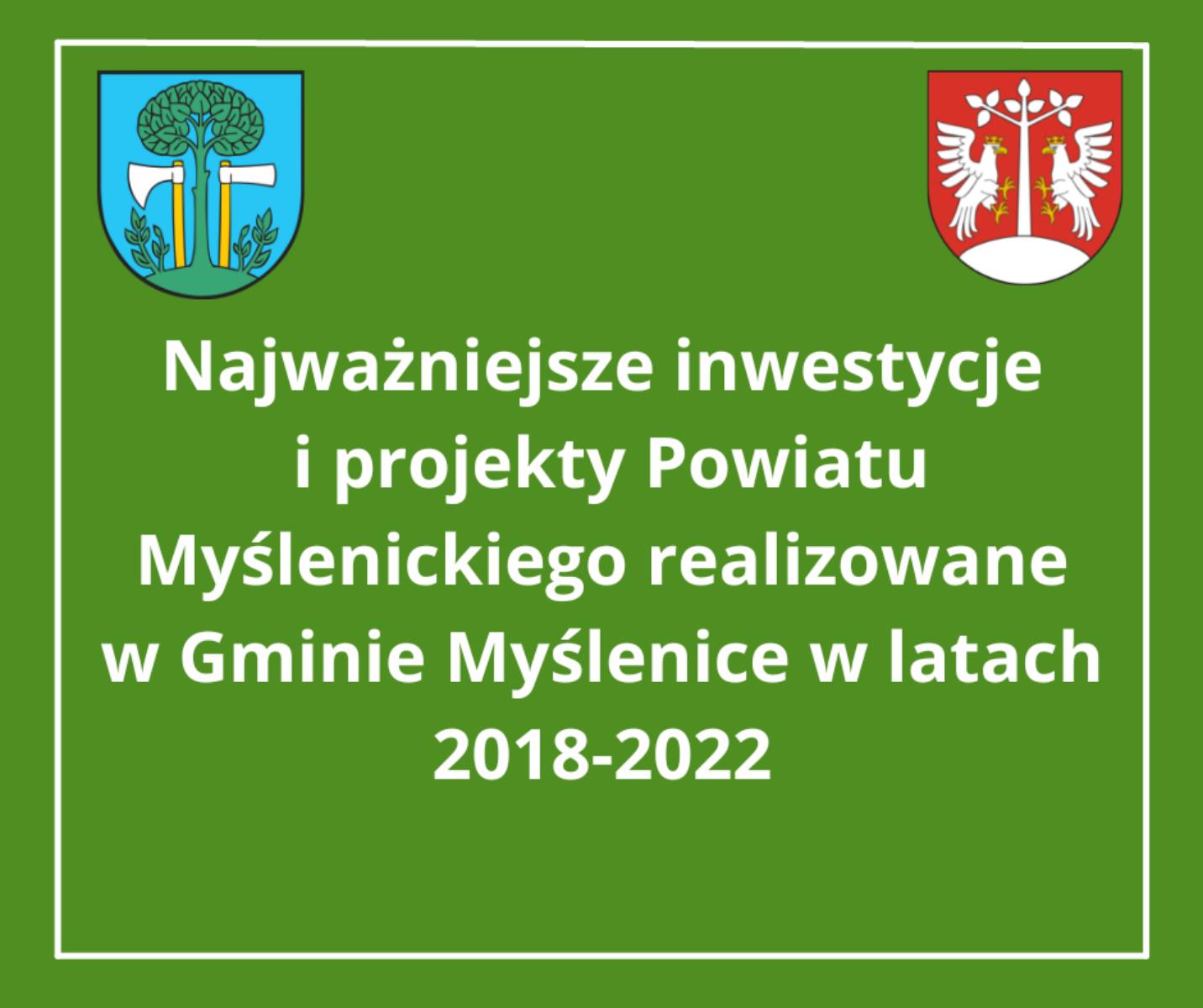 Inwestycje powiatu w Gminie Myślenice